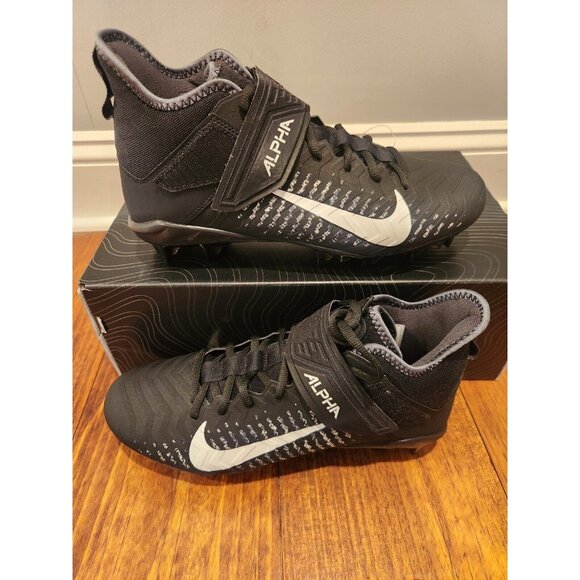 Men’s Nike Football Cleats Alpha Menace Pro 2 Black BV3951-001 Size 10 Wide NEW main image 6